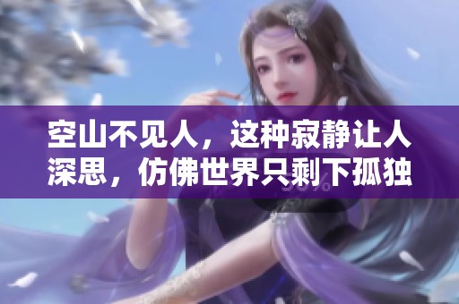 空山不见人，这种寂静让人深思，仿佛世界只剩下孤独的呼吸。