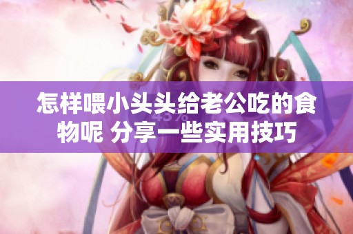 怎样喂小头头给老公吃的食物呢 分享一些实用技巧