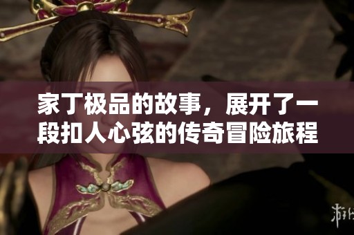 家丁极品的故事，展开了一段扣人心弦的传奇冒险旅程