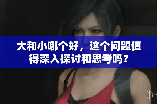 大和小哪个好，这个问题值得深入探讨和思考吗？