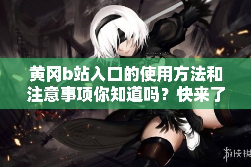 黄冈b站入口的使用方法和注意事项你知道吗？快来了解一下！