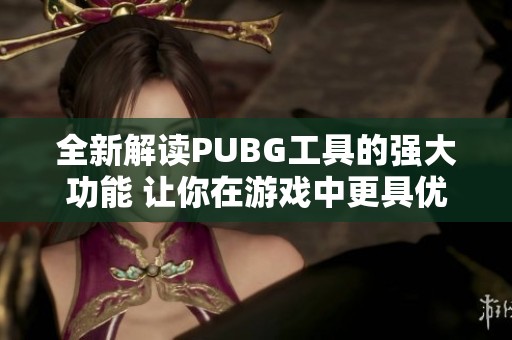 全新解读PUBG工具的强大功能 让你在游戏中更具优势