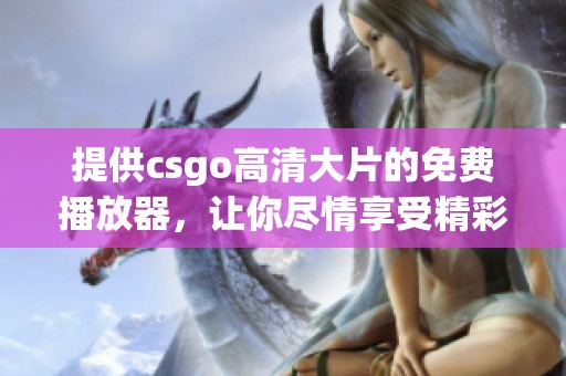 提供csgo高清大片的免费播放器，让你尽情享受精彩的游戏画面