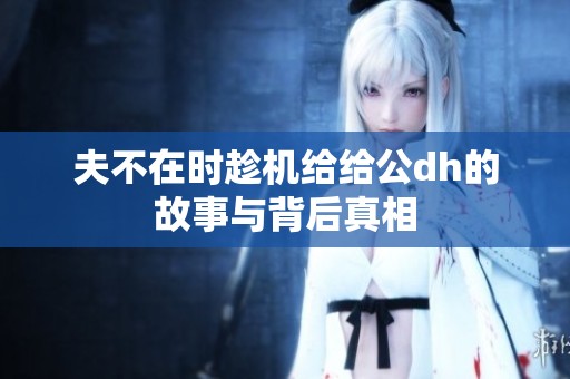 夫不在时趁机给给公dh的故事与背后真相