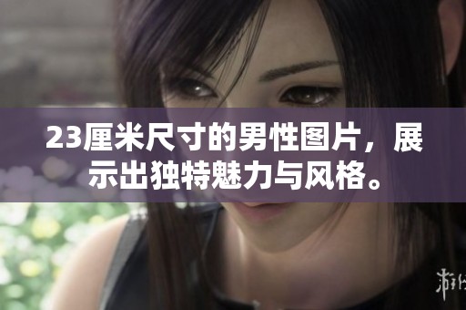23厘米尺寸的男性图片，展示出独特魅力与风格。