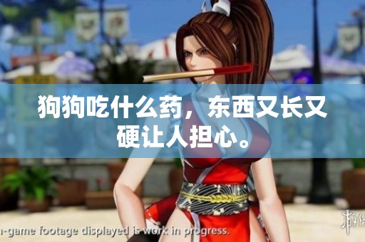 狗狗吃什么药，东西又长又硬让人担心。