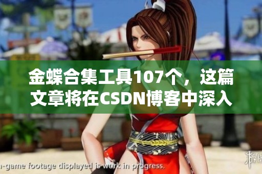 金蝶合集工具107个，这篇文章将在CSDN博客中深入探讨与分享