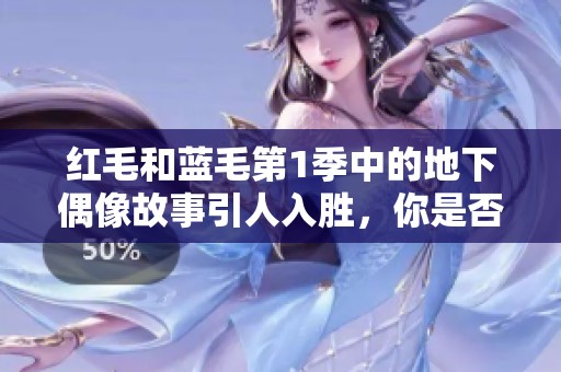 红毛和蓝毛第1季中的地下偶像故事引人入胜，你是否了解过他们的精彩？