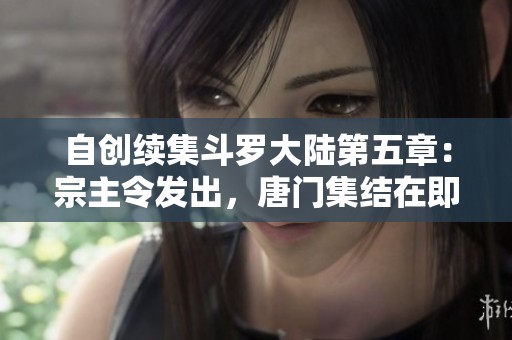自创续集斗罗大陆第五章：宗主令发出，唐门集结在即的声音