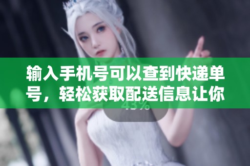 输入手机号可以查到快递单号，轻松获取配送信息让你安心