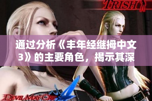 通过分析《丰年经继拇中文3》的主要角色，揭示其深层意义与特色