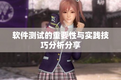 软件测试的重要性与实践技巧分析分享