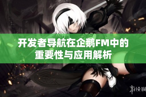 开发者导航在企鹅FM中的重要性与应用解析