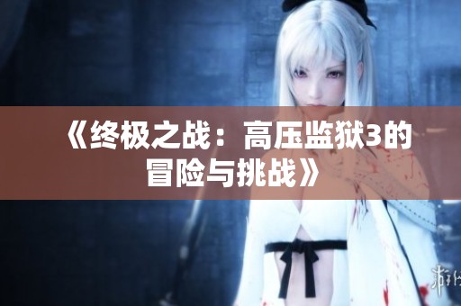 《终极之战：高压监狱3的冒险与挑战》
