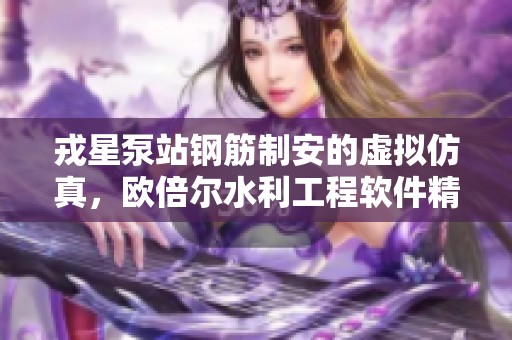 戎星泵站钢筋制安的虚拟仿真，欧倍尔水利工程软件精彩呈现