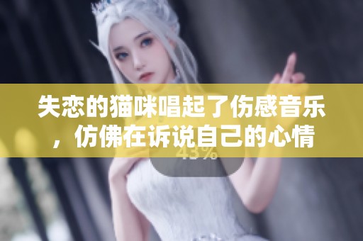 失恋的猫咪唱起了伤感音乐，仿佛在诉说自己的心情
