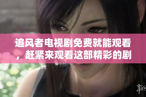 追风者电视剧免费就能观看，赶紧来观看这部精彩的剧集吧！