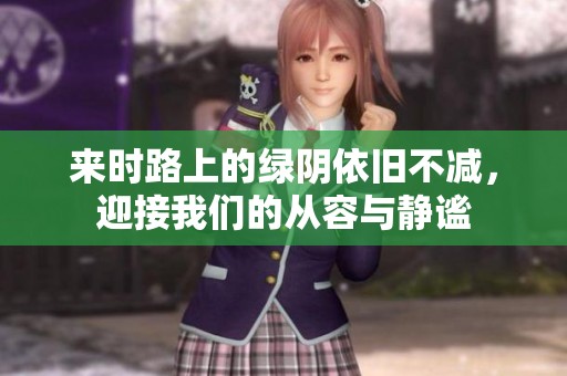 来时路上的绿阴依旧不减，迎接我们的从容与静谧