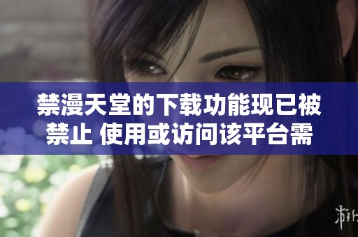 禁漫天堂的下载功能现已被禁止 使用或访问该平台需谨慎对待