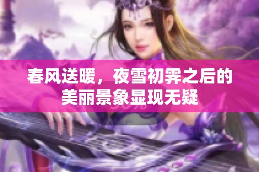 春风送暖，夜雪初霁之后的美丽景象显现无疑
