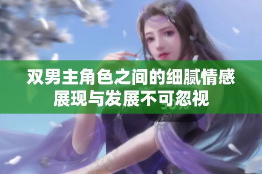 双男主角色之间的细腻情感展现与发展不可忽视