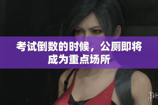 考试倒数的时候，公厕即将成为重点场所