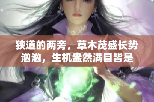 狭道的两旁，草木茂盛长势汹汹，生机盎然满目皆是