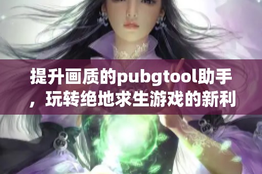 提升画质的pubgtool助手，玩转绝地求生游戏的新利器