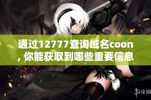 通过12777查询域名coon, 你能获取到哪些重要信息呢
