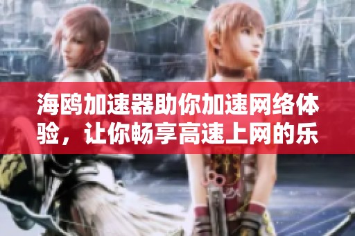 海鸥加速器助你加速网络体验，让你畅享高速上网的乐趣