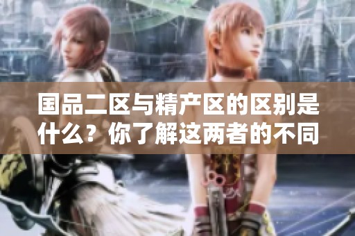 国品二区与精产区的区别是什么？你了解这两者的不同之处吗？